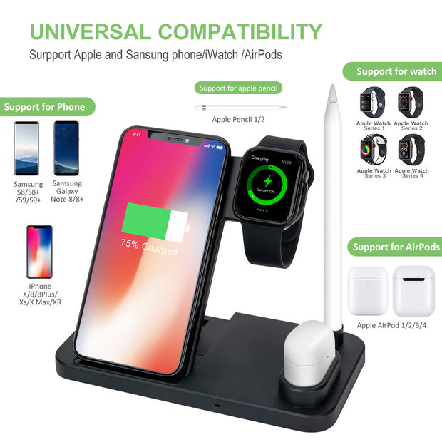 Four-in-one wireless charger