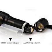 led Zoom Flashlight Torch Tactical 5000 Lumens Led High Power Flashlights AAA or 18650 battery kit