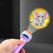 Cartoon Projection Flashlight 80 Patterns Creative Children Flashlight Toy Projector Baby Toys Bedtime Story Book